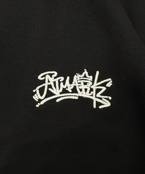 ATMARK(アットマーク)の「《2サイズ展開 / UNISEX 》ATMARK ワンポイントロゴ刺繍 バレルレッグパンツ ハート グラフィティ オールド(スウェットパンツ・メンズ・ブラック系1/ブラック系4/ブラック系2/ホワイト系3/ホワイト系4/ホワイト系2/ホワイト系1/ブラック系3・L/M)」の20枚目の写真
