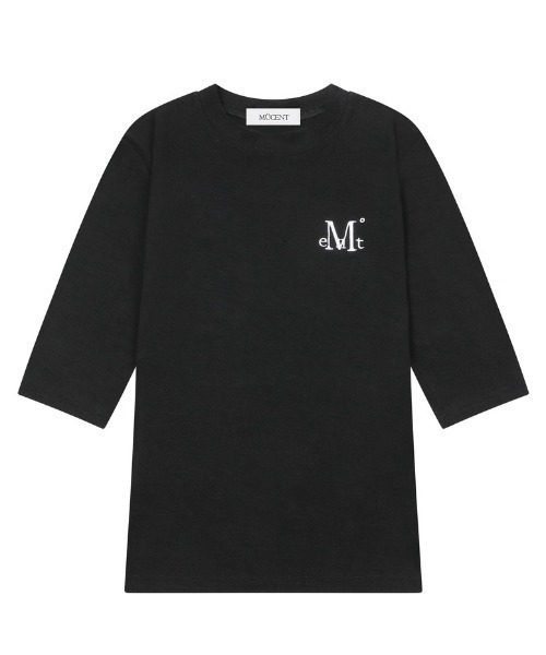 MUCENT（ムセント）の「◇MUCENT◇ブランド直輸入正規品/セリオン シグネチャー ロゴ スリーブ T SERION SIGNATURE LOGO SLEEVE T（Tシャツ/カットソー・レディース・グレー/ホワイト/ブラック・FREE）」の7枚目の写真