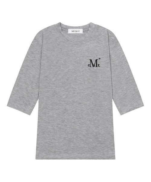 MUCENT（ムセント）の「◇MUCENT◇ブランド直輸入正規品/セリオン シグネチャー ロゴ スリーブ T SERION SIGNATURE LOGO SLEEVE T（Tシャツ/カットソー・レディース・グレー/ホワイト/ブラック・FREE）」の9枚目の写真