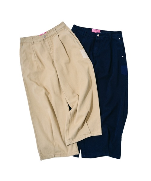 EFFECTEN（エフェクテン）の「【EFFECTEN】Wide work pants（その他パンツ・メンズ・ベージュ/ネイビー・SMALL/MEDIUM/LARGE）」の10枚目の写真