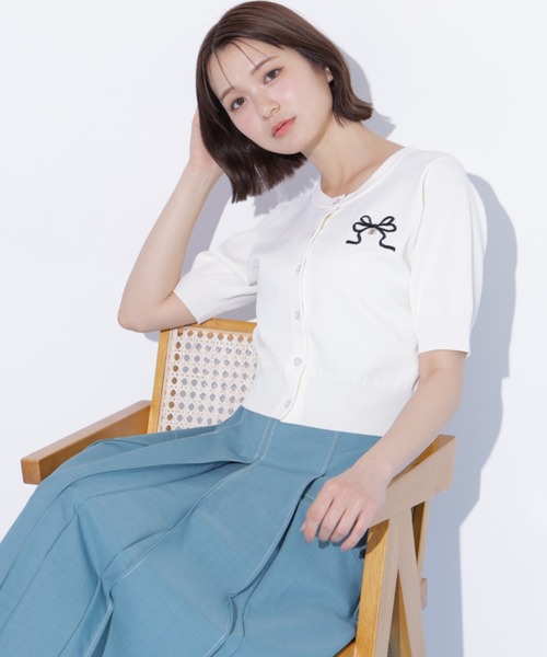 JILL by JILL STUART（ジルバイジルスチュアート）の「バイカラーステッチスカート（スカート・レディース・グレー/ライトグリーン/ネイビー・MEDIUM/SMALL）」の16枚目の写真