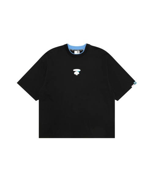 AAPE BY A BATHING APE(エーエイプバイアベイシングエイプ)の「AAPE FANCY MAIN TEE(Tシャツ/カットソー・メンズ・ブラック/アイボリー・LARGE/MEDIUM/SMALL/X-LARGE)」の1枚目の写真