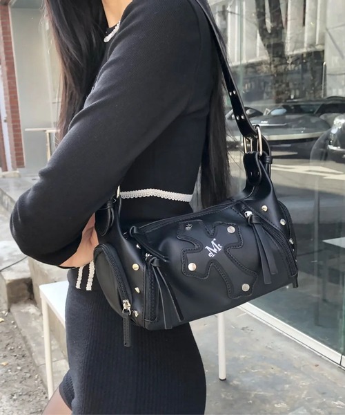 MUCENT(ムセント)の「MUCENT/BAEL レザーBAG(ショルダーバッグ・レディース・ブラック・FREE)」の1枚目の写真