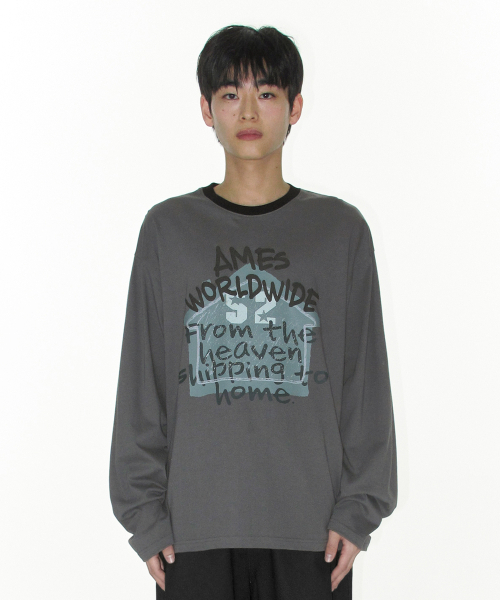 AMESWORLDWIDE(アメスワールドワイド)の「HOMEBOUND LS TEE CHARCOAL(Tシャツ/カットソー・レディース・その他・SMALL/MEDIUM/LARGE)」の3枚目の写真