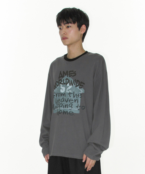 AMESWORLDWIDE(アメスワールドワイド)の「HOMEBOUND LS TEE CHARCOAL(Tシャツ/カットソー・レディース・その他・SMALL/MEDIUM/LARGE)」の5枚目の写真