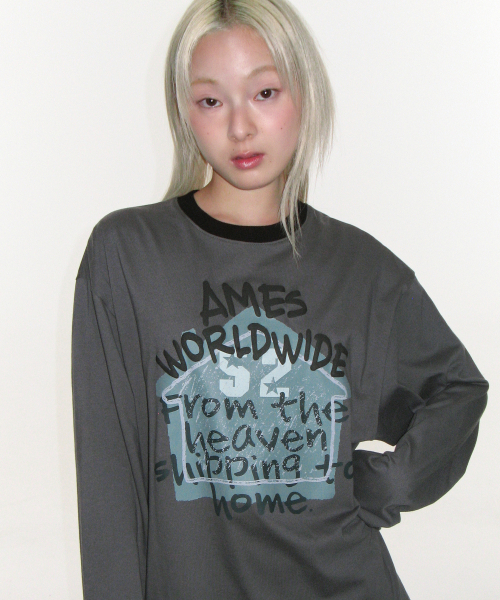 AMESWORLDWIDE(アメスワールドワイド)の「HOMEBOUND LS TEE CHARCOAL(Tシャツ/カットソー・レディース・その他・SMALL/MEDIUM/LARGE)」の8枚目の写真