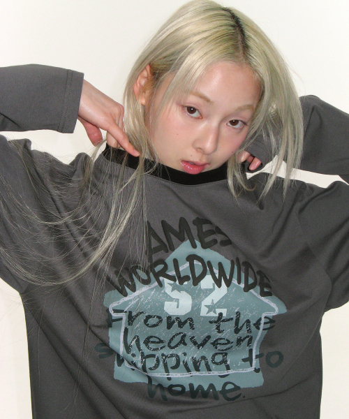 AMESWORLDWIDE(アメスワールドワイド)の「HOMEBOUND LS TEE CHARCOAL(Tシャツ/カットソー・レディース・その他・SMALL/MEDIUM/LARGE)」の9枚目の写真