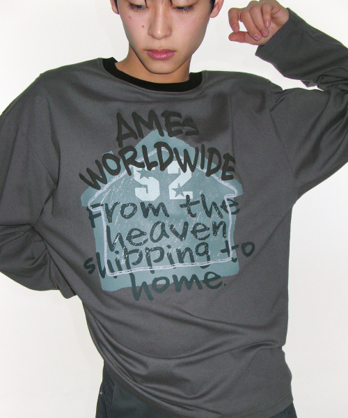 AMESWORLDWIDE(アメスワールドワイド)の「HOMEBOUND LS TEE CHARCOAL(Tシャツ/カットソー・レディース・その他・SMALL/MEDIUM/LARGE)」の11枚目の写真