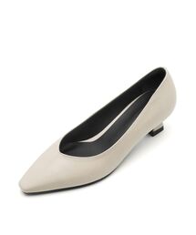 ロッサン Vカットミニマルパンプス 5.5cm -VA8044 (3色)