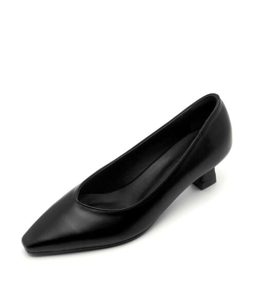 SPUR(シュプール)の「ロッサン Vカットミニマルパンプス 5.5cm -VA8044 (3色)(パンプス・レディース・ダークブラウン/アイボリー/ブラック・22.5cm/23cm/23.5cm/24cm/24.5cm/25cm)」の2枚目の写真