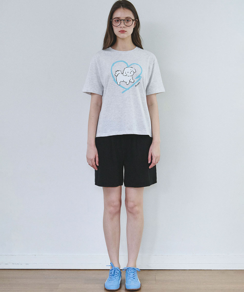 MALOUPE(マロップ)の「5220 パピーグラフィックTシャツ (ライトグレー)(Tシャツ/カットソー・レディース・ライトグレー・FREE)」の7枚目の写真