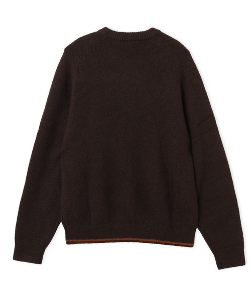 adidas(アディダス)の「adidas 3 STRIPES FLUFFY KNIT CREW / アディダス 3 ストライプス フラッフィー ニット クルー(ニット/セーター・メンズ・ブラウン・S/M/L/XL/XXL)」の7枚目の写真