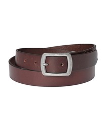 Lee | Lee (リー) 30mm幅 レザーベルト 本革 ロゴ ピンバックル ナローベルト 牛革 天然皮革 長さカット調節可能(ベルト)