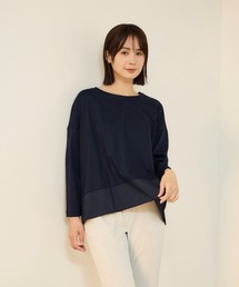 【機能するミニマル服】異素材プルオーバー