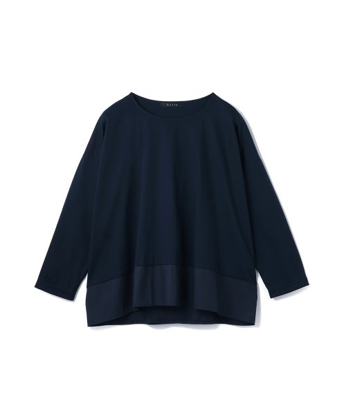 ketty(ケティ)の「【機能するミニマル服】異素材プルオーバー(Tシャツ/カットソー・レディース・ブラック/ネイビー・M)」の5枚目の写真