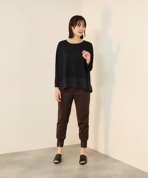 ketty(ケティ)の「【機能するミニマル服】異素材プルオーバー(Tシャツ/カットソー・レディース・ブラック/ネイビー・M)」の17枚目の写真