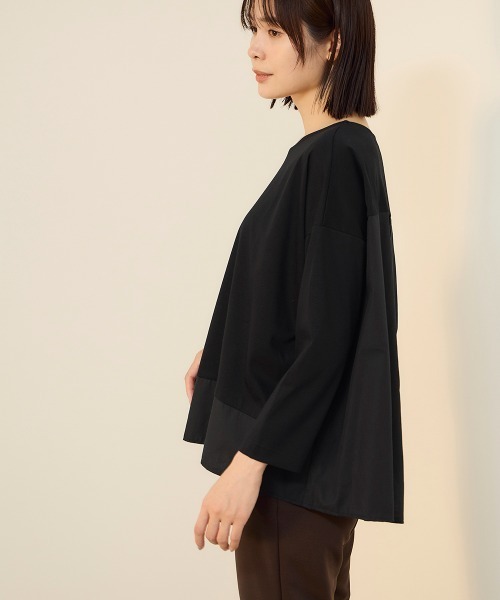 ketty(ケティ)の「【機能するミニマル服】異素材プルオーバー(Tシャツ/カットソー・レディース・ブラック/ネイビー・M)」の20枚目の写真