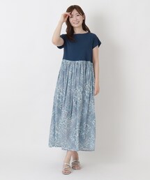 【ワンズテラスオリジナル】リゾート コンビワンピース