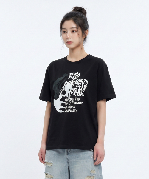 PEID（ペイド）の「PDバレット半袖Tシャツブラック（Tシャツ/カットソー・レディース・ブラック・1/2/3/4/5/6）」の6枚目の写真