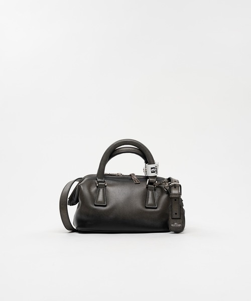 Maison MIHARA YASUHIRO(メゾンミハラヤスヒロ)の「"VINTAGE" Boston Bag Small(ショルダーバッグ・レディース・ブラウン/ブラック・FREE)」の1枚目の写真