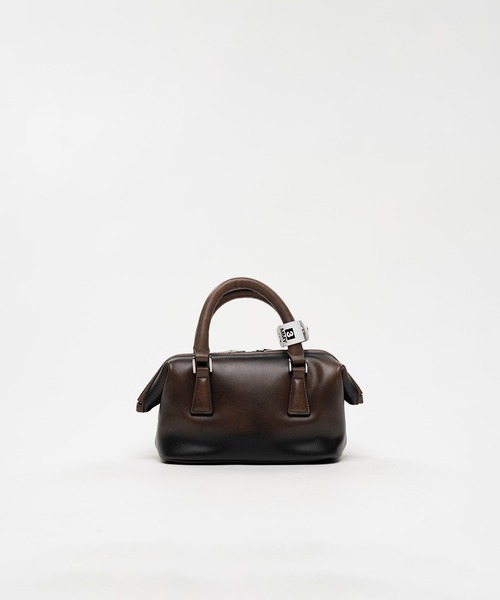 Maison MIHARA YASUHIRO(メゾンミハラヤスヒロ)の「"VINTAGE" Boston Bag Small(ショルダーバッグ・レディース・ブラウン/ブラック・FREE)」の9枚目の写真