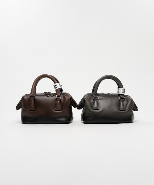 Maison MIHARA YASUHIRO(メゾンミハラヤスヒロ)の「"VINTAGE" Boston Bag Small(ショルダーバッグ・レディース・ブラウン/ブラック・FREE)」の16枚目の写真
