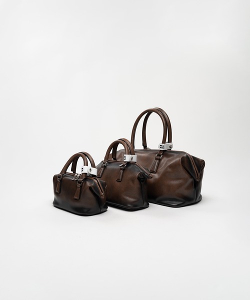 Maison MIHARA YASUHIRO(メゾンミハラヤスヒロ)の「"VINTAGE" Boston Bag Small(ショルダーバッグ・レディース・ブラウン/ブラック・FREE)」の18枚目の写真