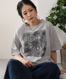 20/-天竺ダリアロゴプリントT 26SS