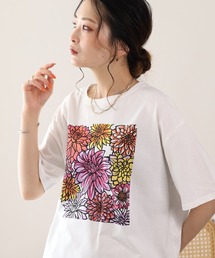 20/-天竺ダリアロゴプリントT 26SS