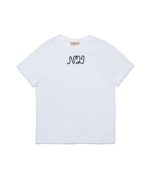 N°21 ヌメロヴェントゥーノ 半袖 Tシャツ 14Y N°21（ヌメロ ヴェントゥーノ）Kids & Junior ロゴ半袖Tシャツ