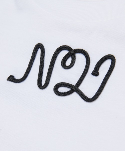 N°21(ヌメロ ヴェントゥーノ)の「N°21(ヌメロ ヴェントゥーノ)Kids & Junior ロゴ半袖Tシャツカットソー(Tシャツ/カットソー・キッズ・ホワイト・16Y)」の4枚目の写真