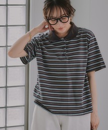 マルチボーダー ポロシャツ