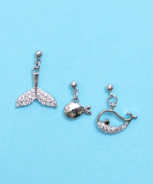 gargle ガーグル:海の生き物シリーズ クジラセット くじら ピアス