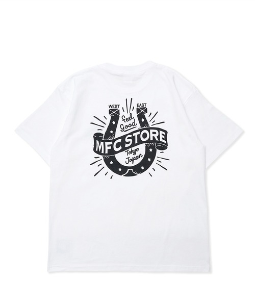 MFC STORE(エムエフシーストア)の「MFC STORE ORIGINAL HORSE SHOE S/S TEE(Tシャツ/カットソー・メンズ・ホワイト/ブラック系その他/ブラック・S/M/L/XL/XXL)」の1枚目の写真