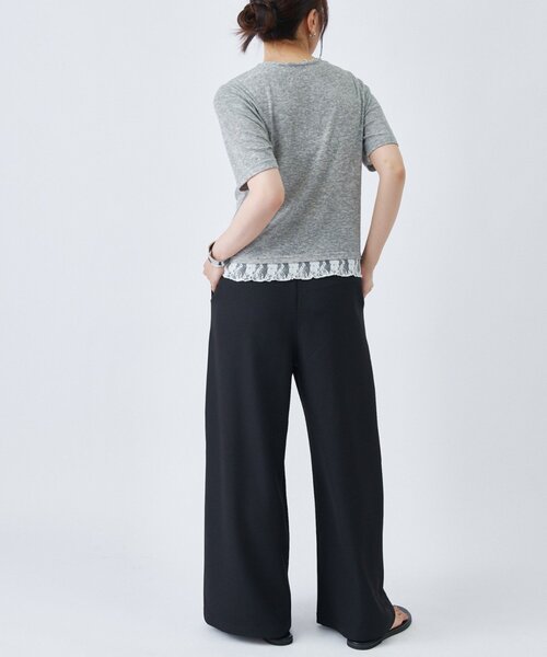 COLONY 2139(コロニートゥーワンスリーナイン)の「ワンタックワイドパンツ(その他パンツ・レディース・ダークグレー/ブラック/ベージュ・SMALL/MEDIUM)」の14枚目の写真