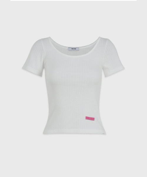 MICANE(ミケーネ)の「ミニョンワイドネックT(Tシャツ/カットソー・レディース・ライトグレー/スカイブルー/ブラック/アイボリー・1/2/4/3)」の21枚目の写真