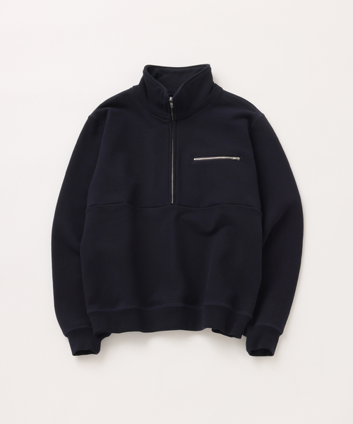 UNFOLLOW(アンフォロー)の「【FOLL / フォル】max heavy sweat halfzip(Tシャツ/カットソー・メンズ・ネイビー/グレー・3/2)」の2枚目の写真