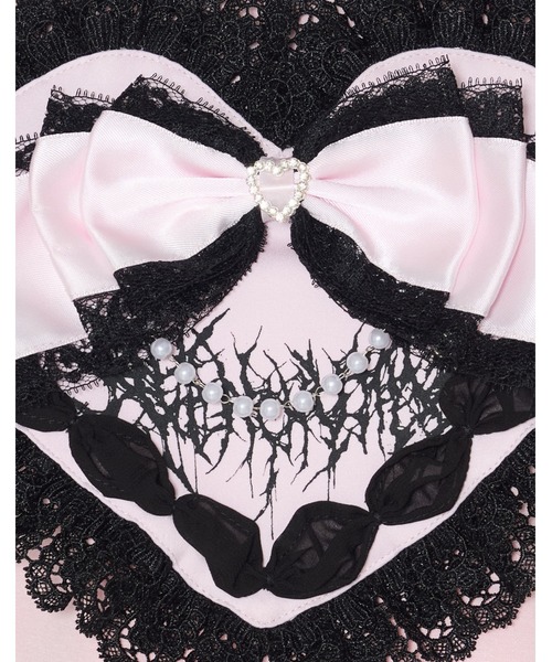 AVENCHUMU(アバンチュウム)の「Love heart's cake AVENCHUMU t-shirt(Tシャツ/カットソー・レディース・ブラック/ピンク/ブラック×ホワイト/ブラック×ピンク・FREE)」の15枚目の写真