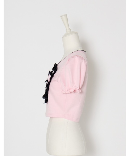AVENCHUMU(アバンチュウム)の「Love heart's cake AVENCHUMU t-shirt(Tシャツ/カットソー・レディース・ブラック/ピンク/ブラック×ホワイト/ブラック×ピンク・FREE)」の11枚目の写真
