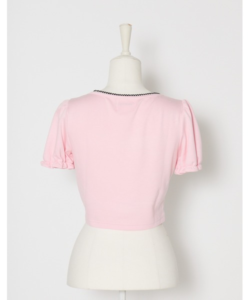 AVENCHUMU(アバンチュウム)の「Love heart's cake AVENCHUMU t-shirt(Tシャツ/カットソー・レディース・ブラック/ピンク/ブラック×ホワイト/ブラック×ピンク・FREE)」の12枚目の写真