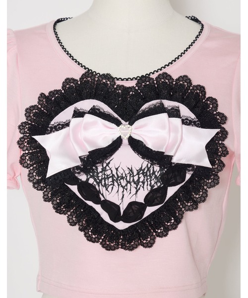 AVENCHUMU(アバンチュウム)の「Love heart's cake AVENCHUMU t-shirt(Tシャツ/カットソー・レディース・ブラック/ピンク/ブラック×ホワイト/ブラック×ピンク・FREE)」の19枚目の写真