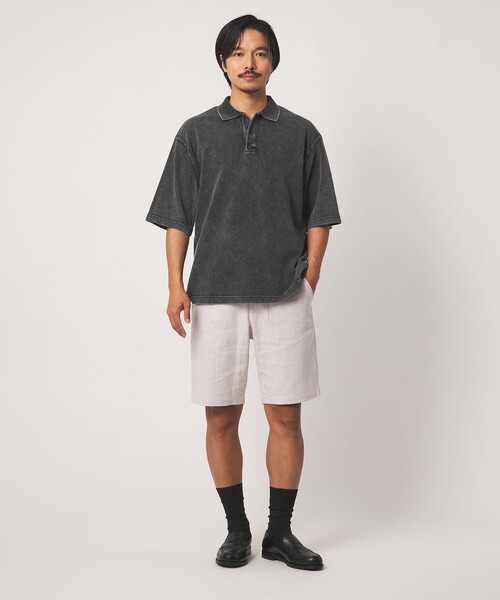 A DAY IN THE LIFE UNITED ARROWS（アデイインザライフユナイテッドアローズ）の「フェードカノコ ワイド ポロシャツ＜A DAY IN THE LIFE＞（ポロシャツ・メンズ・ライトブルー/ブラック/オリーブ・M/L）」の5枚目の写真
