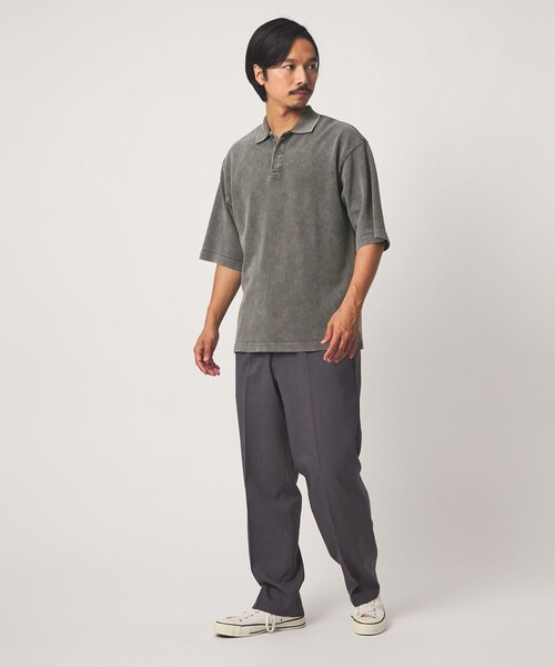 A DAY IN THE LIFE UNITED ARROWS（アデイインザライフユナイテッドアローズ）の「フェードカノコ ワイド ポロシャツ＜A DAY IN THE LIFE＞（ポロシャツ・メンズ・ライトブルー/ブラック/オリーブ・M/L）」の9枚目の写真