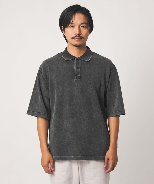 A DAY IN THE LIFE UNITED ARROWS（アデイインザライフユナイテッドアローズ）の「フェードカノコ ワイド ポロシャツ＜A DAY IN THE LIFE＞（ポロシャツ・メンズ・ライトブルー/ブラック/オリーブ・M/L）」の10枚目の写真