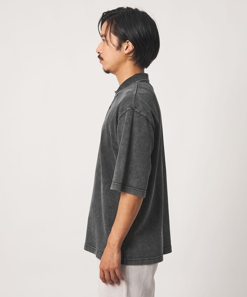 A DAY IN THE LIFE UNITED ARROWS（アデイインザライフユナイテッドアローズ）の「フェードカノコ ワイド ポロシャツ＜A DAY IN THE LIFE＞（ポロシャツ・メンズ・ライトブルー/ブラック/オリーブ・M/L）」の11枚目の写真