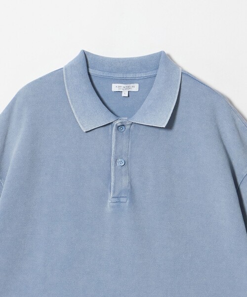 A DAY IN THE LIFE UNITED ARROWS（アデイインザライフユナイテッドアローズ）の「フェードカノコ ワイド ポロシャツ＜A DAY IN THE LIFE＞（ポロシャツ・メンズ・ライトブルー/ブラック/オリーブ・M/L）」の14枚目の写真