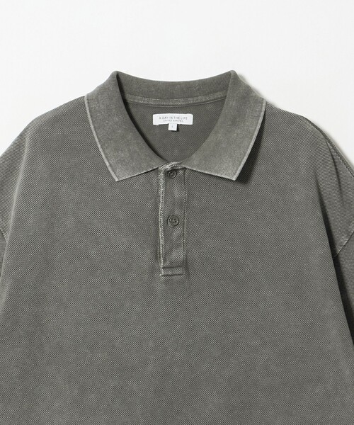 A DAY IN THE LIFE UNITED ARROWS（アデイインザライフユナイテッドアローズ）の「フェードカノコ ワイド ポロシャツ＜A DAY IN THE LIFE＞（ポロシャツ・メンズ・ライトブルー/ブラック/オリーブ・M/L）」の22枚目の写真