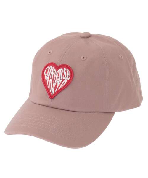 CONVERSE TOKYO(コンバーストウキョウ)の「HEART PATCH CAP(キャップ・レディース・ホワイト/ブルー/ピンク/チャコールグレー・FREE)」の4枚目の写真