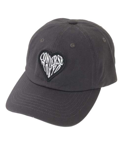 CONVERSE TOKYO(コンバーストウキョウ)の「HEART PATCH CAP(キャップ・レディース・ホワイト/ブルー/ピンク/チャコールグレー・FREE)」の2枚目の写真