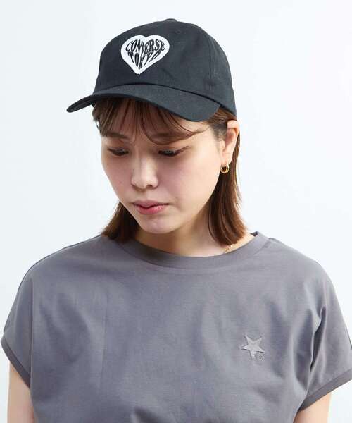 CONVERSE TOKYO(コンバーストウキョウ)の「HEART PATCH CAP(キャップ・レディース・ホワイト/ブルー/ピンク/チャコールグレー・FREE)」の19枚目の写真